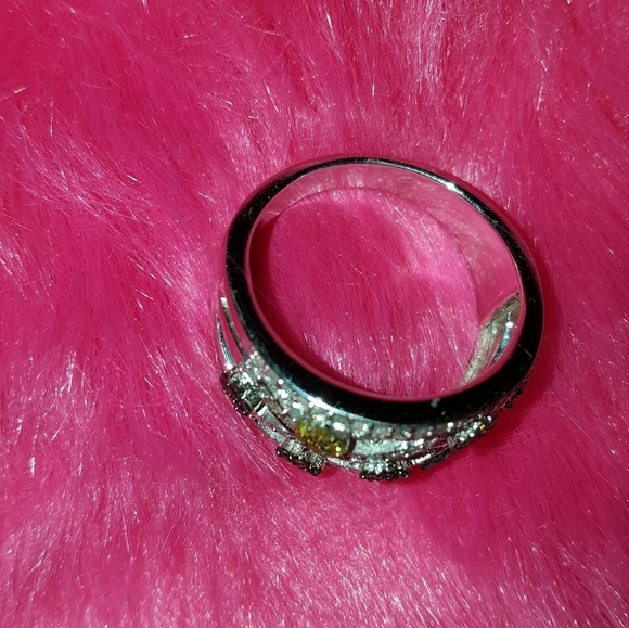 Champagne & White Diamond With Multicolor Diamonds - Picture 2 of 5